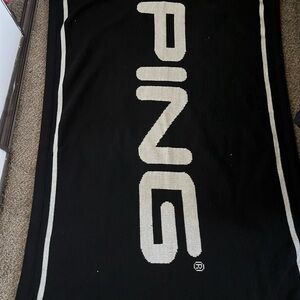 PING Black and White Golf Blanket